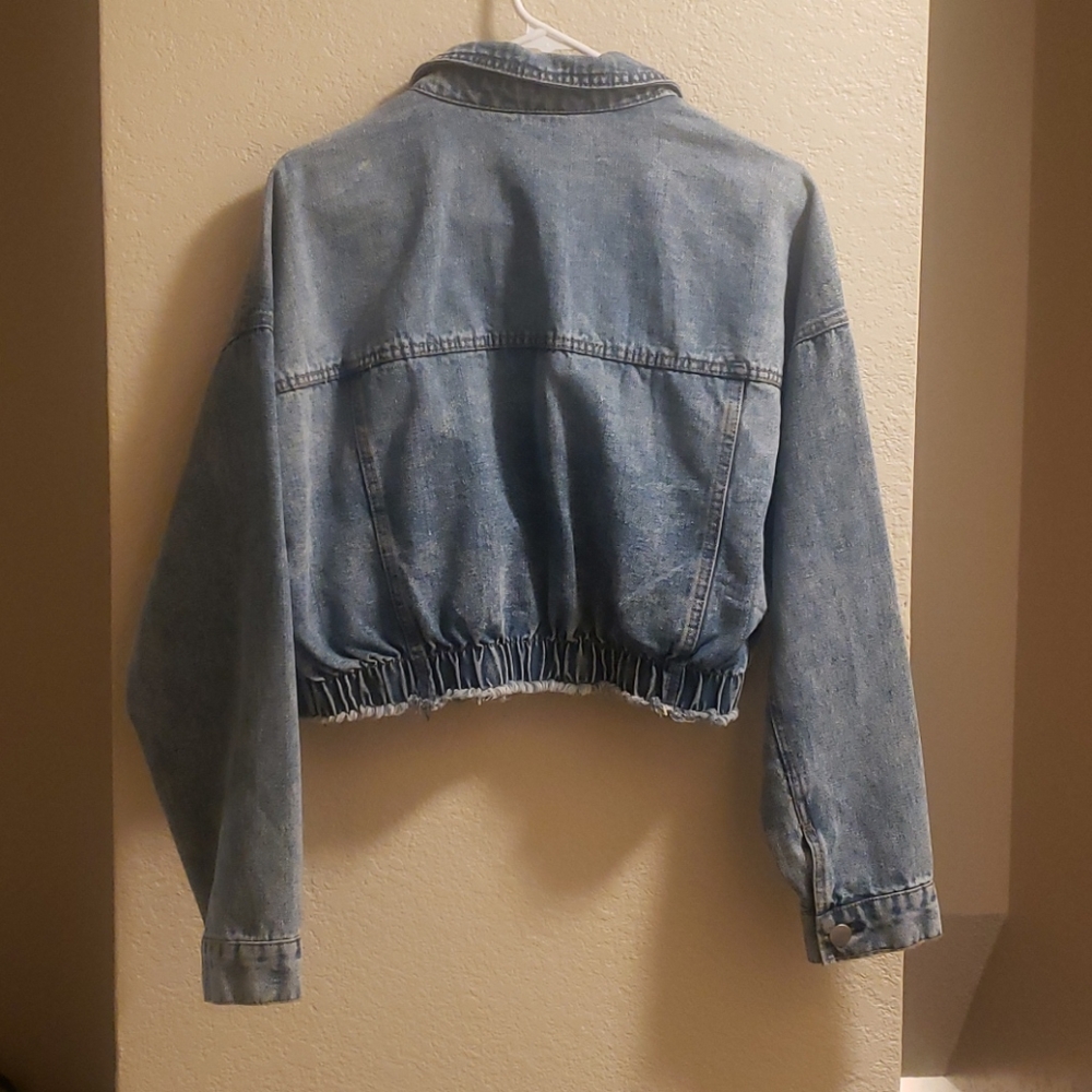 Highway Jeans brand jean jacket, size large.
